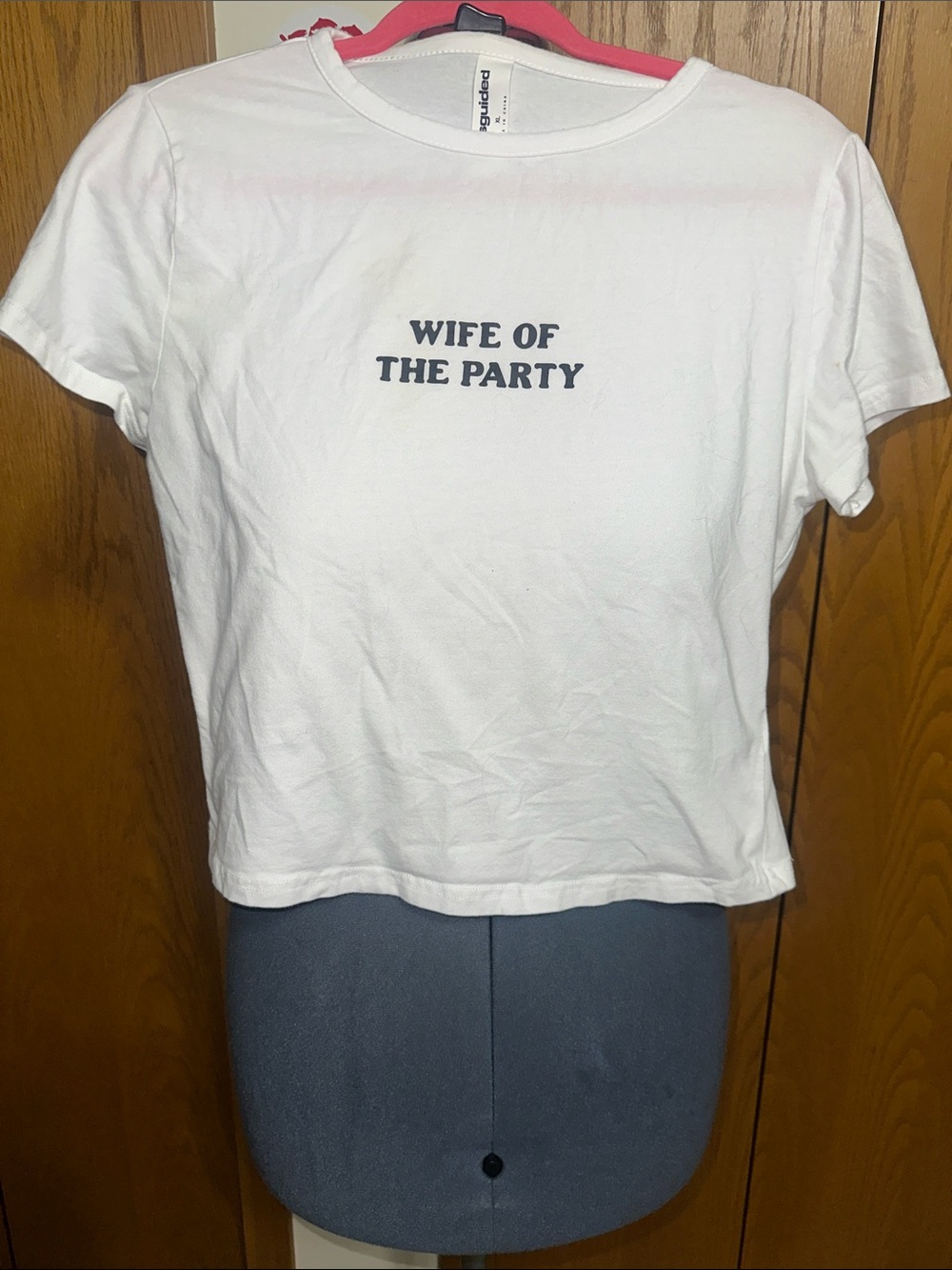 Missguided White 'Wife of the Party' Graphic Tee